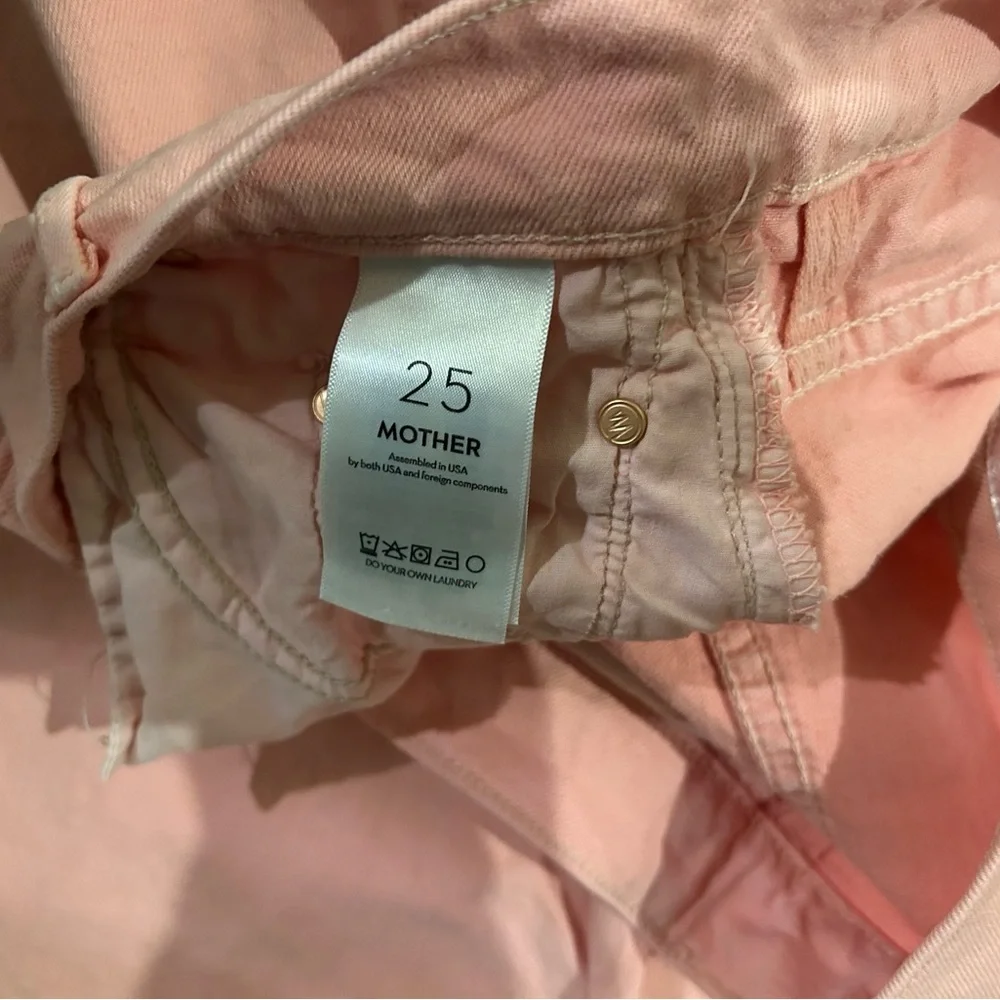 Mother Denim The Mid Rise Maven Ankle in Candlelight Peach, Size 25 - Picture 5 of 8